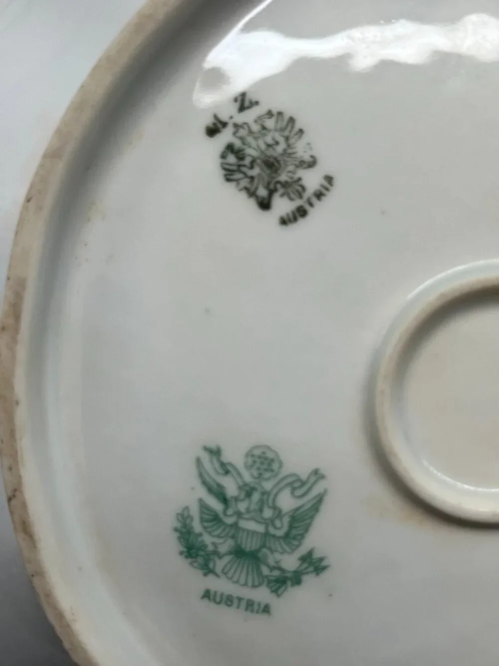 Antique MZ Austria Decorative Hand Painted Porcelain Bowl, Germany